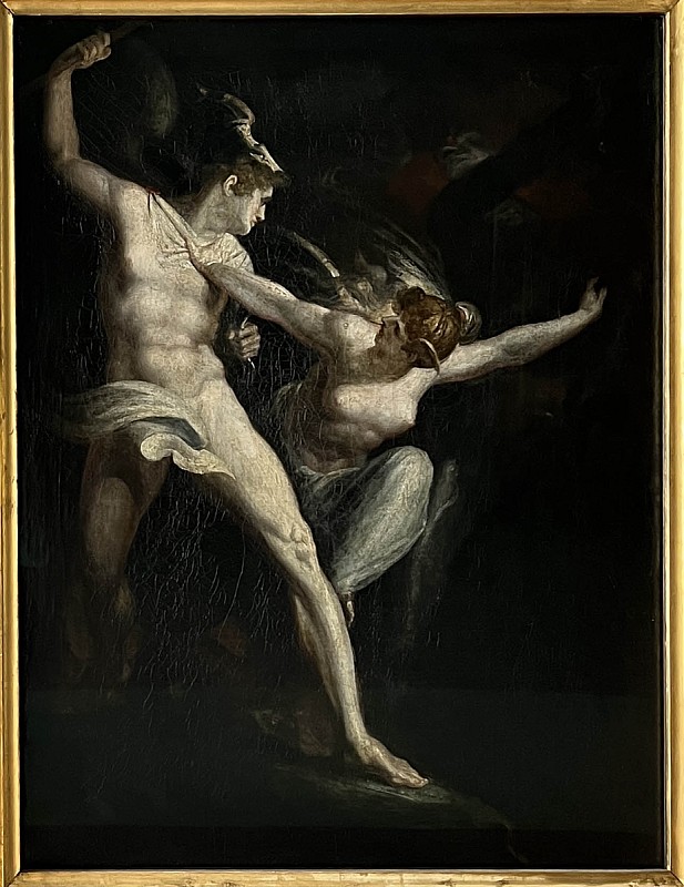 Johann Heinrich Füssli — Satan et la Mort séparés par le Péché 1802